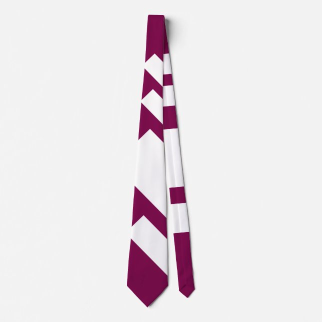 Wide Stripes Diagonal Plum  Tie (Front)