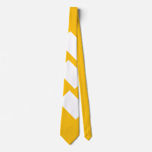 Wide Stripes Diagonal Sunny Yellow Tie