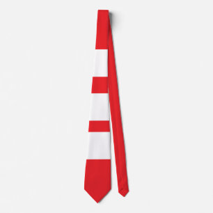 Wide Stripes Red  Neck Tie