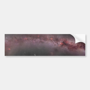Widefield Milky Way Galaxy Composite Panorama Bumper Sticker