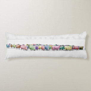 Widesceen Winter Rainbow Sheep Body Cushion