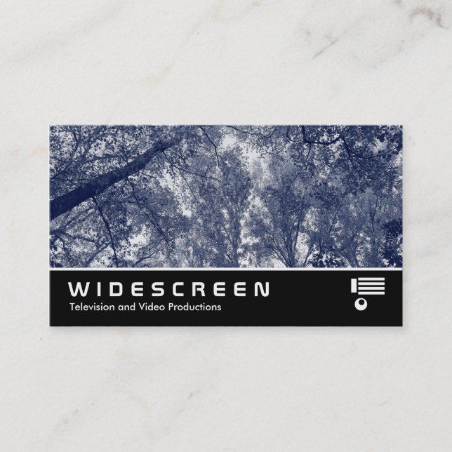Widescreen 0423 - Blue Autumn Business Card (Front)