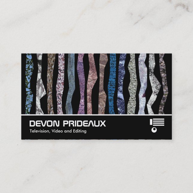 Widescreen 0425 - Mineral Stripes Business Card (Front)