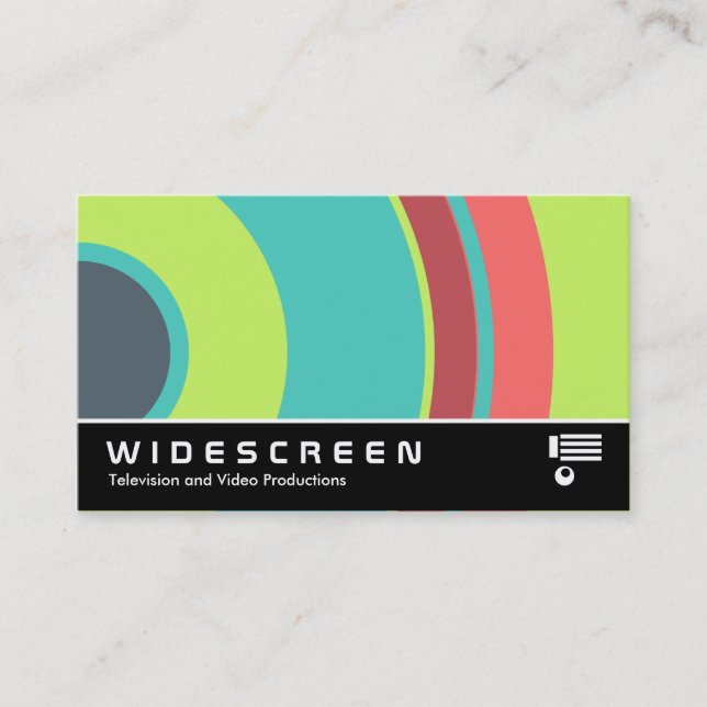 Widescreen 0430 - Colourful  Circle 04 Business Card (Front)