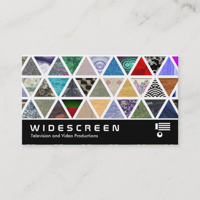 Widescreen 0435 - Triangular Textures Business Card (Front)