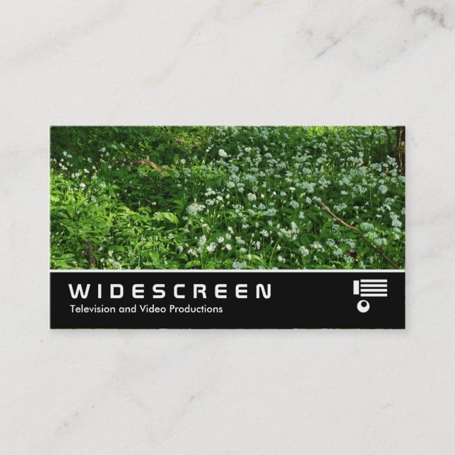 Widescreen 0438 - Woodland Flowers Business Card (Front)