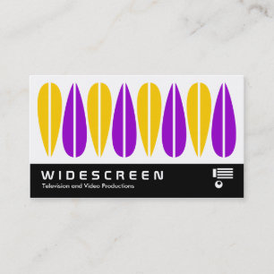 Widescreen 0458 - Retro Leaves 08 Business Card