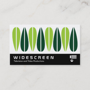 Widescreen 0462 - Retro Leaves 012 Business Card