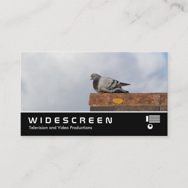 Widescreen 0466 - Good Morning Pigeon Business Card (Front)