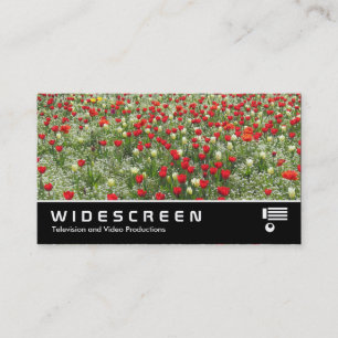 Widescreen 0470 - Bed of Tulips Business Card