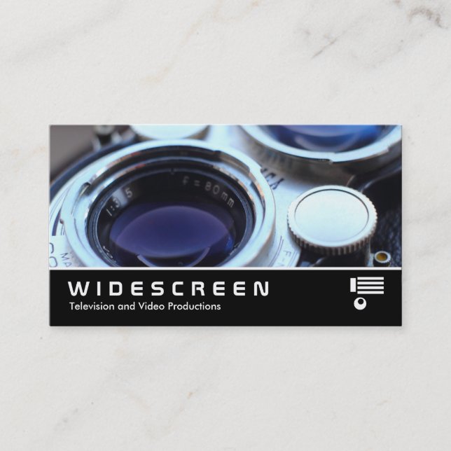Widescreen 0490 - Vintage TLR Camera Business Card (Front)