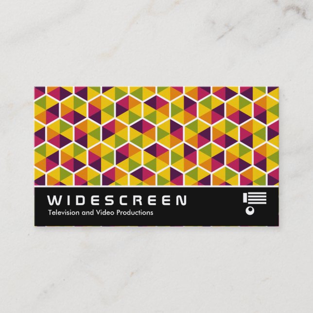 Widescreen 0510 - Hexagon Pattern 01 Business Card (Front)