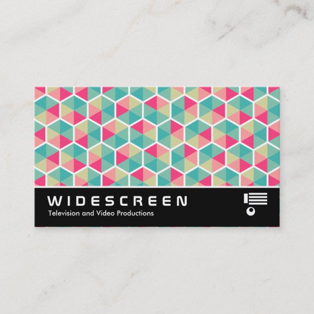 Widescreen 0511 - Hexagon Pattern 02 Business Card (Front)