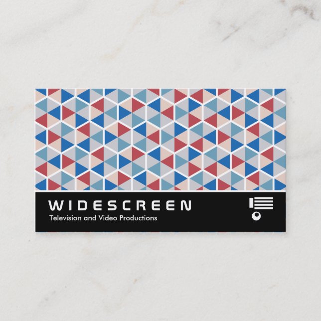 Widescreen 0514 - Hexagon Pattern 05 Business Card (Front)