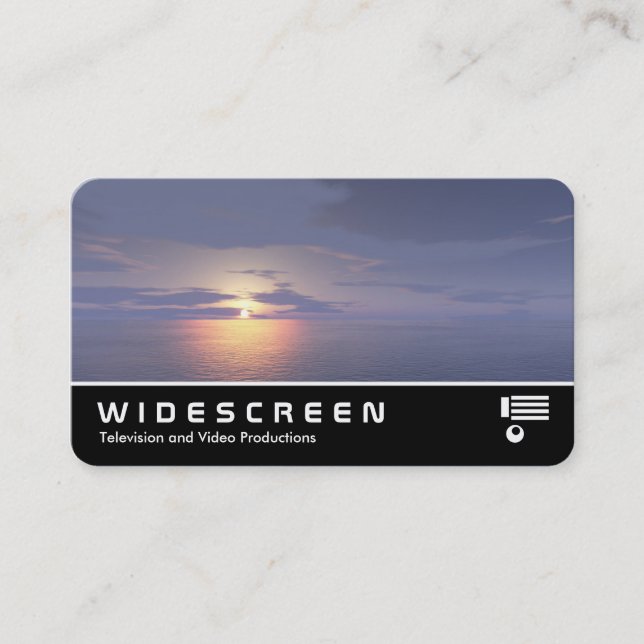 Widescreen 0529 - Sunrise/Sunset Business Card (Front)