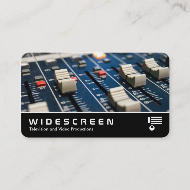 Widescreen 0537 - Mixing Desk Business Card (Front)