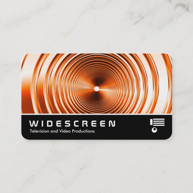 Widescreen 0545 - Long Spring Orange Business Card (Front)