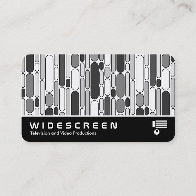 Widescreen 0558 - Abstract 100624 - Shades of Grey Business Card (Front)