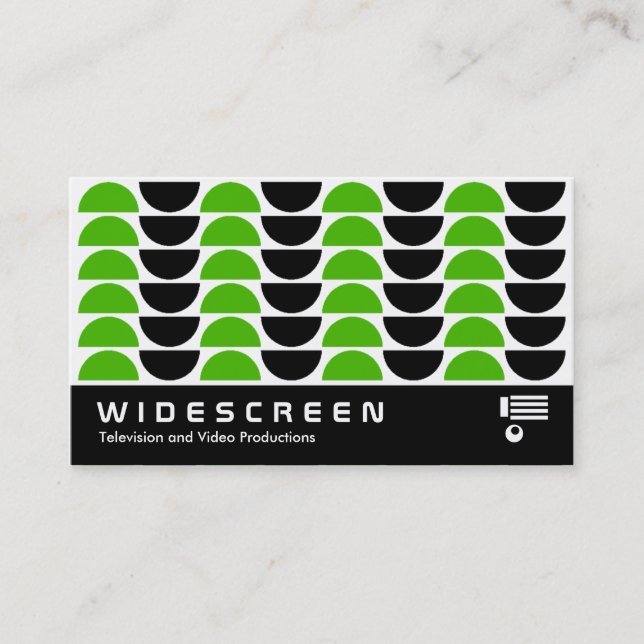 Widescreen 125 Retro Pattern Business Card (Front)
