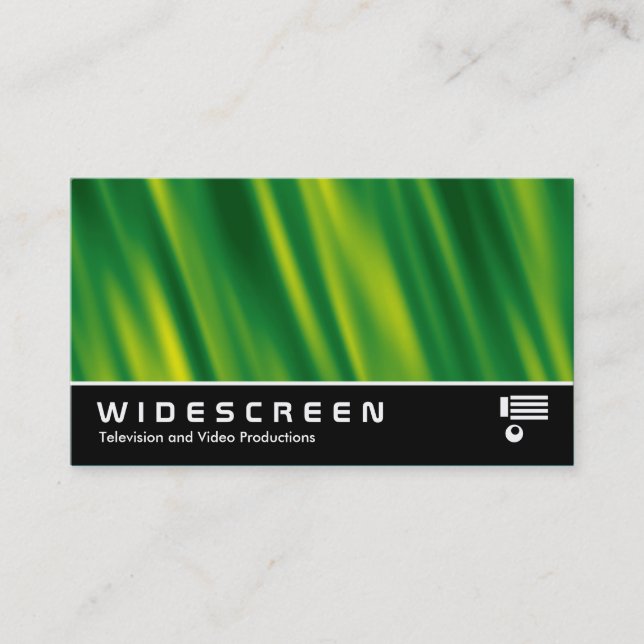 Widescreen 150 - Green Cascade Business Card (Front)