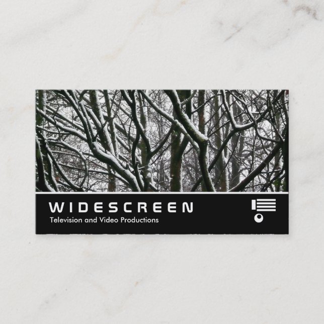 Widescreen 157 - Branches in the Snow Business Card (Front)