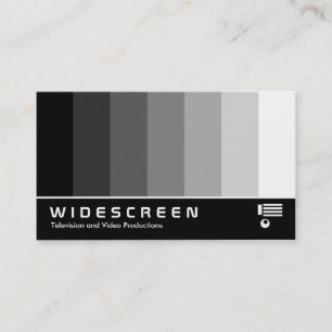 Widescreen 160 - Colour Blend - Black to White Business Card