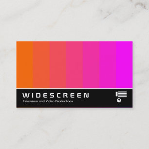 Widescreen 167 - Colour Blend - Orange to Magenta Business Card