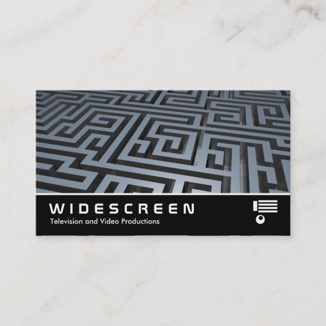 Widescreen 200 - Metal Maze Business Card (Front)