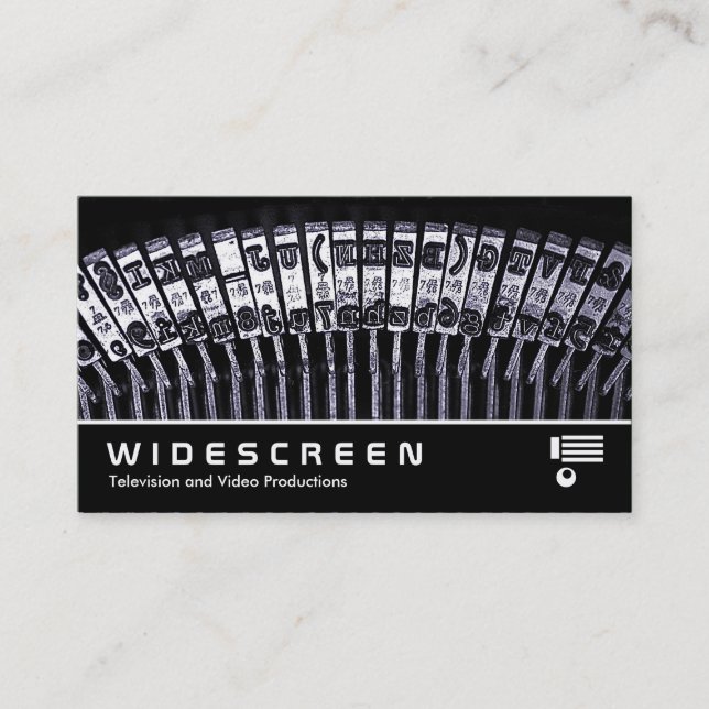 Widescreen 217 - Typewriter Business Card (Front)
