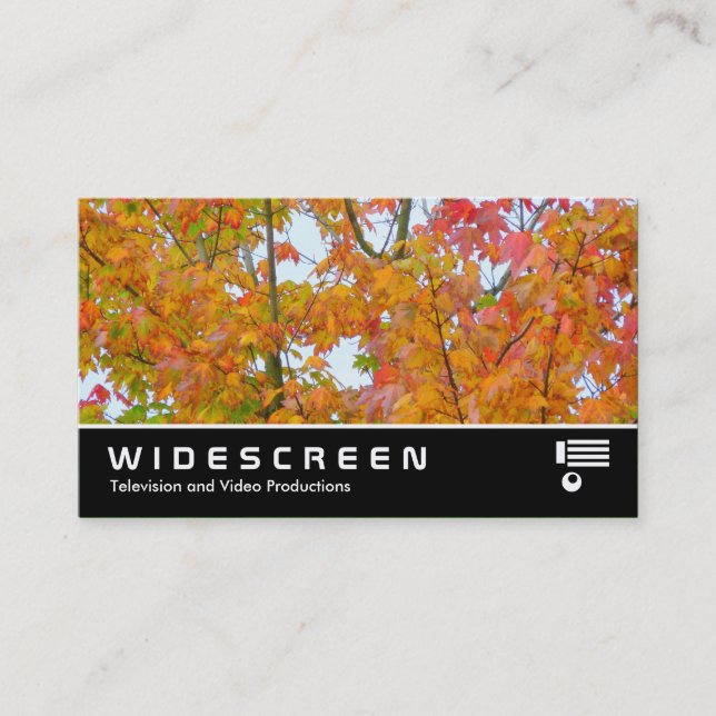 Widescreen 234 - Autumn Leaves II Business Card (Front)