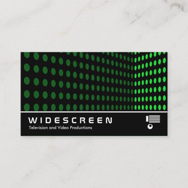 Widescreen 246 - Tone Corner - Green II Business Card (Front)