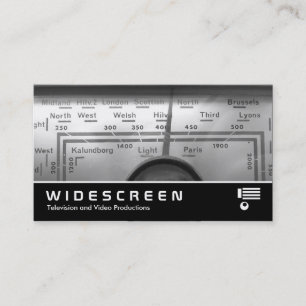 Widescreen 330 - Old UK Radio Dial Business Card