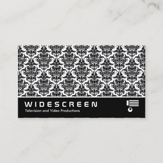 Widescreen 344 - Damask Pattern Business Card (Front)