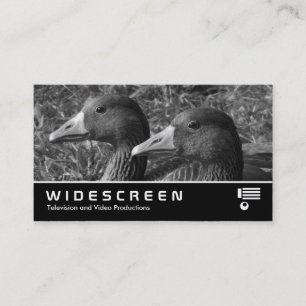 Widescreen 355 - Greylag Geese B&W Business Card