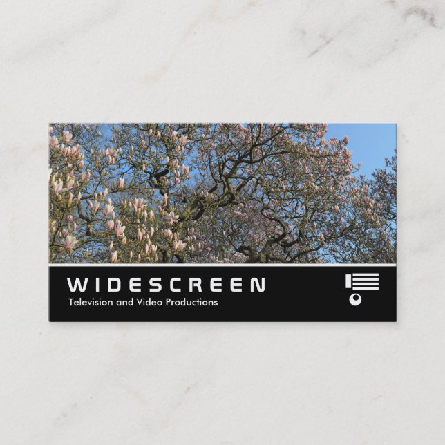 Widescreen 391 - Magnolia Trees Business Card (Front)