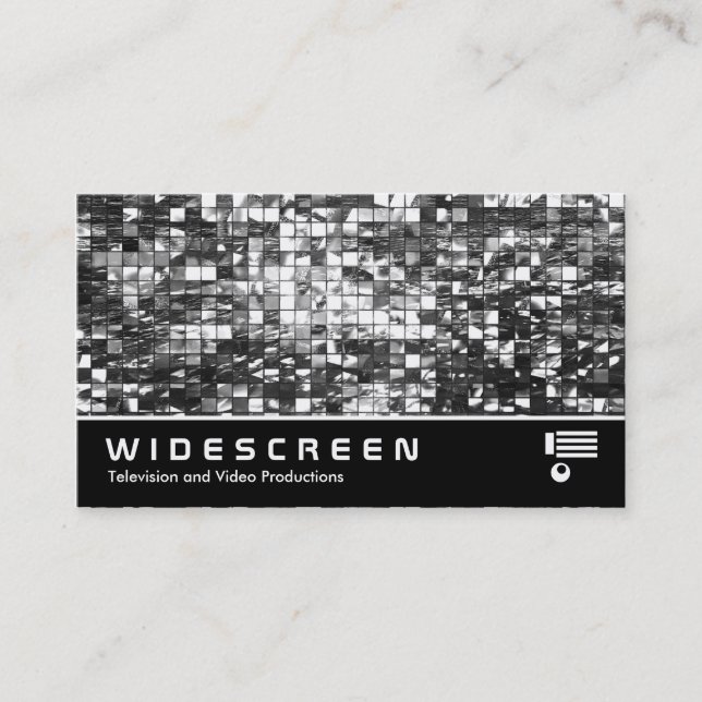 Widescreen 406 - Abstract Mosaic Business Card (Front)