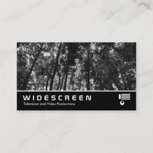 Widescreen 408 - Woodland Canopy BW Business Card