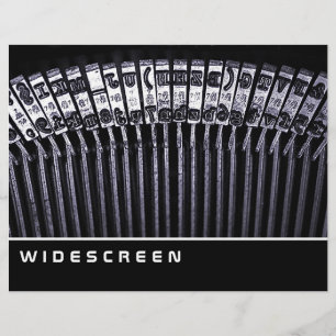 Widescreen - Typewriter Flyer