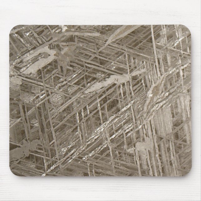 Widmanstätten pattern mouse mat (Front)