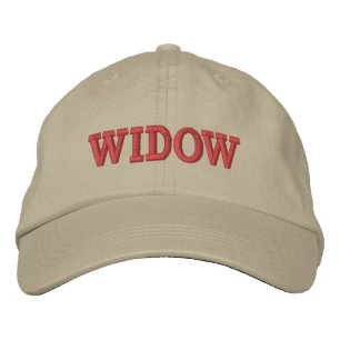 WIDOW EMBROIDERED HAT