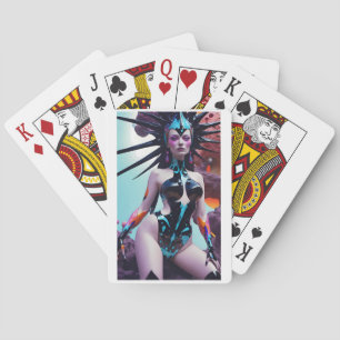 Widow Queen of the Scrum Run Playing Cards