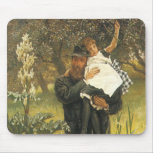Widower by Tissot, Vintage Victorian Portrait Art Mouse Mat
