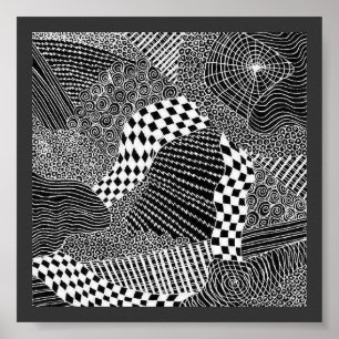 Widow's Web Black Poster