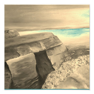 Wied-il Mielah Gozo Acrylic Painting Art Photo Print