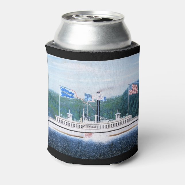 Wiehawken steam ferry 1868 can cooler (Can Back)