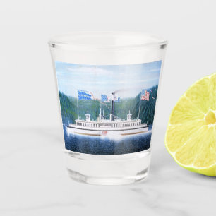 Wiehawken steam ferry 1868 shot glass