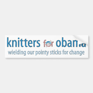 Wielding our pointy sticks bumper sticker