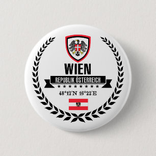Wien 6 Cm Round Badge