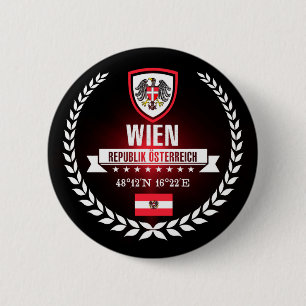 Wien 6 Cm Round Badge