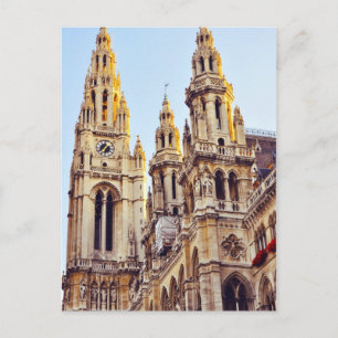 Wien architecture postcard
